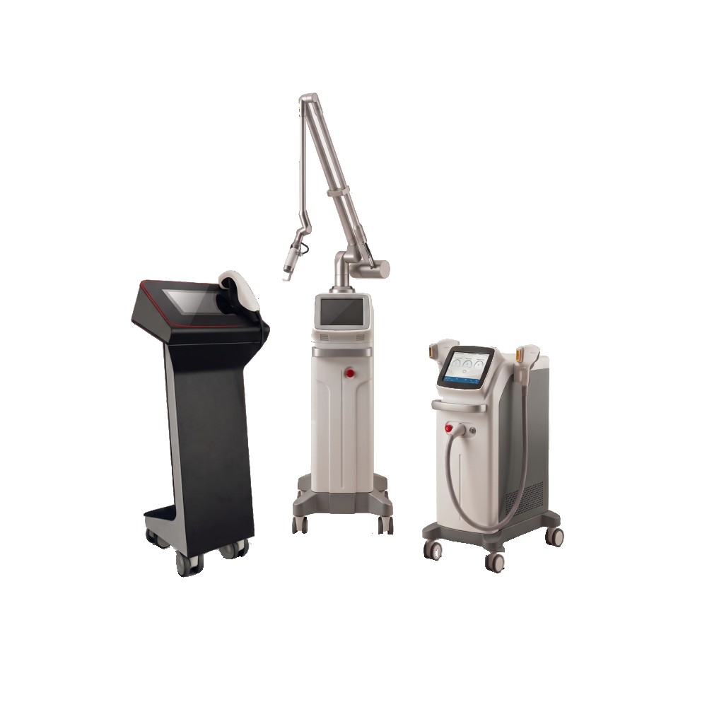 Frakční neablativní laser | Diodový laser s 3D IPL |  Frakční ablativní CO₂ laser 